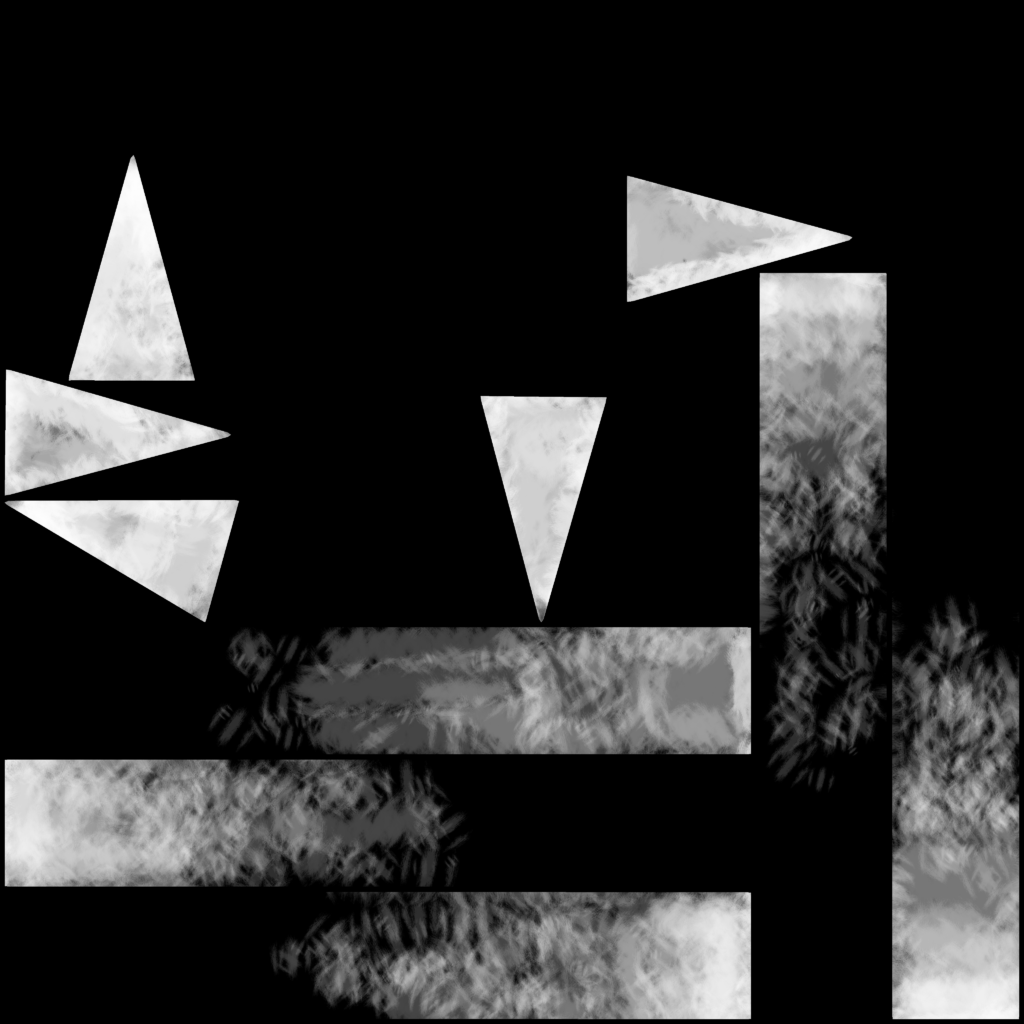 crystal material opacity mask